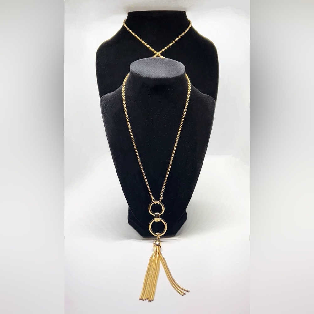 LOFT 34"L Circle Tassel Pendant
